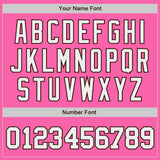 Custom Pink White-Brown Authentic Baseball Jersey