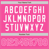 Custom Pink Pink-White Authentic Baseball Jersey