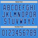 Custom Powder Blue Royal-White Hockey Jersey