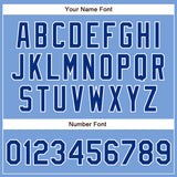 Custom Powder Blue Royal-White Authentic Baseball Jersey