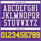 Custom Purple Gold-Kelly Green Authentic Baseball Jersey