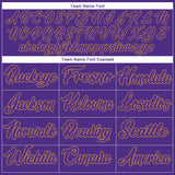 Custom Purple Purple-Old Gold Authentic Baseball Jersey