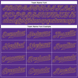 Custom Purple Purple-Old Gold Authentic Sleeveless Baseball Jersey