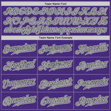 Custom Purple Gray-Black Authentic Baseball Jersey