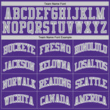 Custom Purple Gray-White Authentic Throwback Basketball Jersey