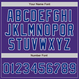 Custom Purple Royal-White Authentic Baseball Jersey