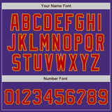 Custom Purple Red-Gold Authentic Baseball Jersey