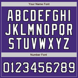 Custom Purple Neon Green White-Black Authentic Baseball Jersey
