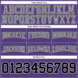 Custom Stitched Purple Black-Gray Football Pullover Sweatshirt Hoodie