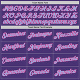 Custom Purple Light Blue-Pink Performance T-Shirt