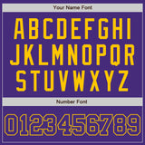 Custom Purple Purple-Gold Authentic Baseball Jersey