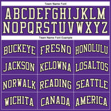 Custom Purple Black Pinstripe Black-Cream Authentic Basketball Jersey