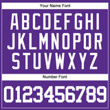 Custom Purple White Authentic Baseball Jersey