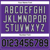 Custom Purple Black Pinstripe Gray Authentic Baseball Jersey