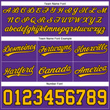 Custom Purple Gold-Black Authentic Basketball Shorts