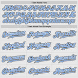 Custom White Black Pinstripe Light Blue-Black Authentic Raglan Sleeves Baseball Jersey