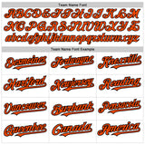 Custom White Orange-Black Authentic Raglan Sleeves Baseball Jersey