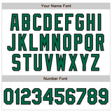 Custom White Kelly Green-Black Authentic Raglan Sleeves Baseball Jersey