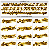 Custom White Brown-Gold Authentic Raglan Sleeves Baseball Jersey
