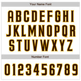 Custom White Brown-Gold Authentic Raglan Sleeves Baseball Jersey