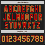 Custom Black Old Gold-Red Authentic Raglan Sleeves Baseball Jersey