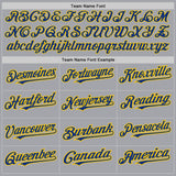 Custom Gray Royal-Yellow Authentic Raglan Sleeves Baseball Jersey
