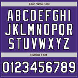 Custom Purple White-Black Authentic Raglan Sleeves Baseball Jersey