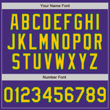 Custom Purple Yellow-Kelly Green Authentic Raglan Sleeves Baseball Jersey