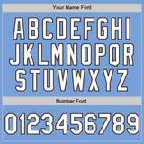 Custom Light Blue White-Brown Authentic Raglan Sleeves Baseball Jersey