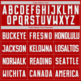 Custom Red White-Gray Authentic Baseball Jersey