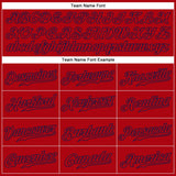 Custom Red Red-Navy Authentic Baseball Jersey