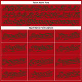 Custom Red Red-Green Authentic Baseball Jersey