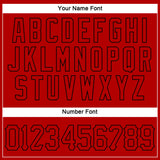 Custom Red Red-Black Authentic Sleeveless Baseball Jersey