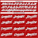 Custom Red White-Gray Authentic Sleeveless Baseball Jersey
