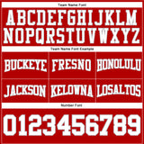 Custom Stitched Red White-Gray Football Pullover Sweatshirt Hoodie