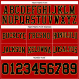 Custom Stitched Red Black-Old Gold Football Pullover Sweatshirt Hoodie