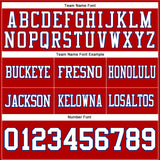 Custom Red White-Royal Authentic Football Jersey