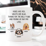Roses Are Red Violets Are Blue, Personalized Mug, Gift For Dog Lovers