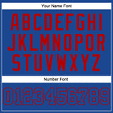 Custom Royal Royal-Red Authentic Baseball Jersey