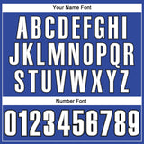 Custom Royal White Pinstripe White-Black Authentic Baseball Jersey