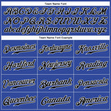 Custom Royal White Pinstripe Red-Black Authentic Baseball Jersey