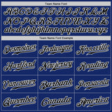 Custom Royal White Pinstripe Black-White Authentic Baseball Jersey