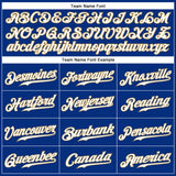 Custom Royal White-Old Gold Authentic Sleeveless Baseball Jersey
