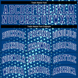 Custom Royal Royal-Teal Round Neck Sublimation Basketball Suit Jersey