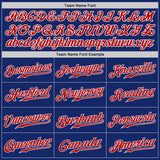 Custom Royal Red White-Gold Authentic Baseball Jersey