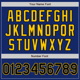 Custom Royal Black-Gold Authentic Baseball Jersey
