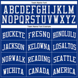 Custom Royal White Authentic Throwback Basketball Jersey