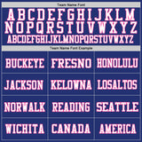 Custom Royal White-Pink Mesh Authentic Football Jersey