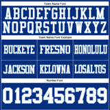 Custom Royal White-Light Blue Authentic Football Jersey