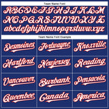 Custom Royal White-Red Authentic Baseball Jersey